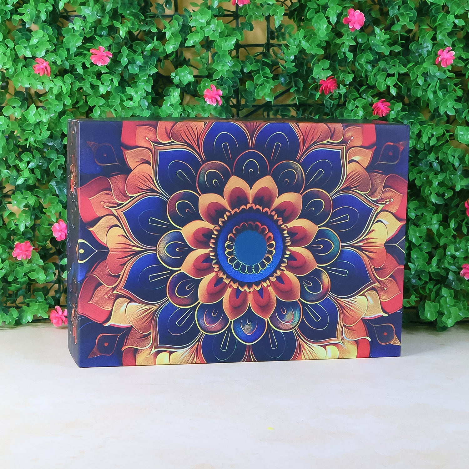 Effete Coffee Almonds Gift Hamper, Golden Rose With Bottle (3 Pc Set)