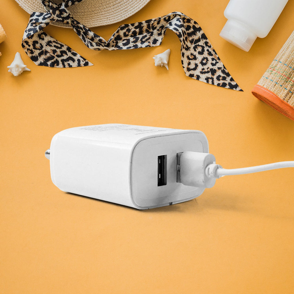 iBall Dual USB Wall Charger 5V/3.1A – High-Speed Dual Port Fast Charging Adapte (1 Pc)