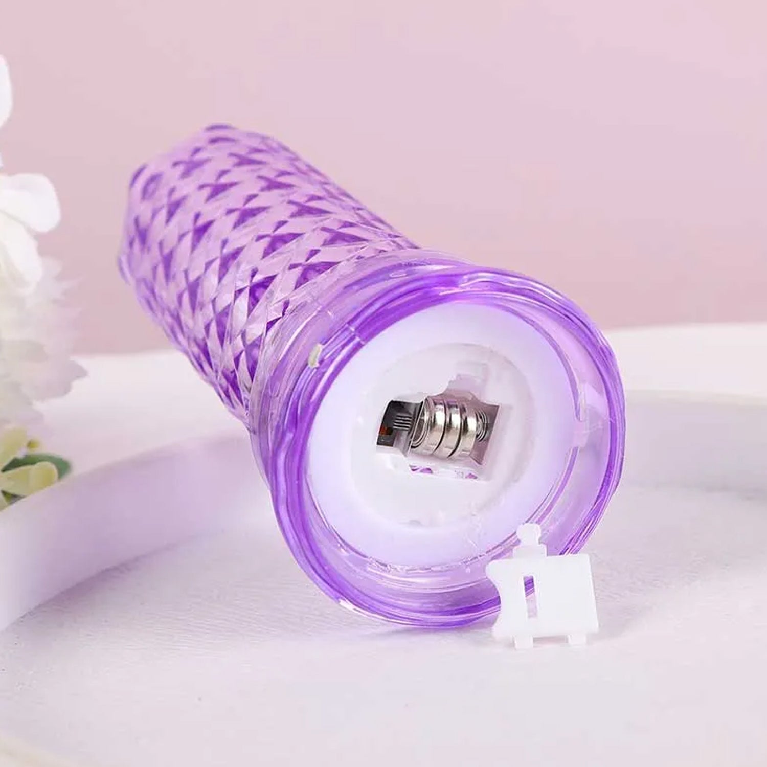 Candles for Home Decoration, Crystal Candlelight, Diwali (1 Pc / Multicolor)