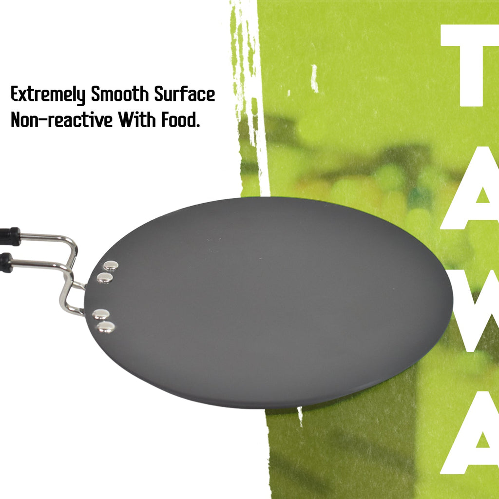 Multi Purpose Aluminium Rays Roti Tawa (10 Inch / 3 MM / 1-Year warranty,  ISI Number :- 2347, BIS Number :- CM/L -7600164310