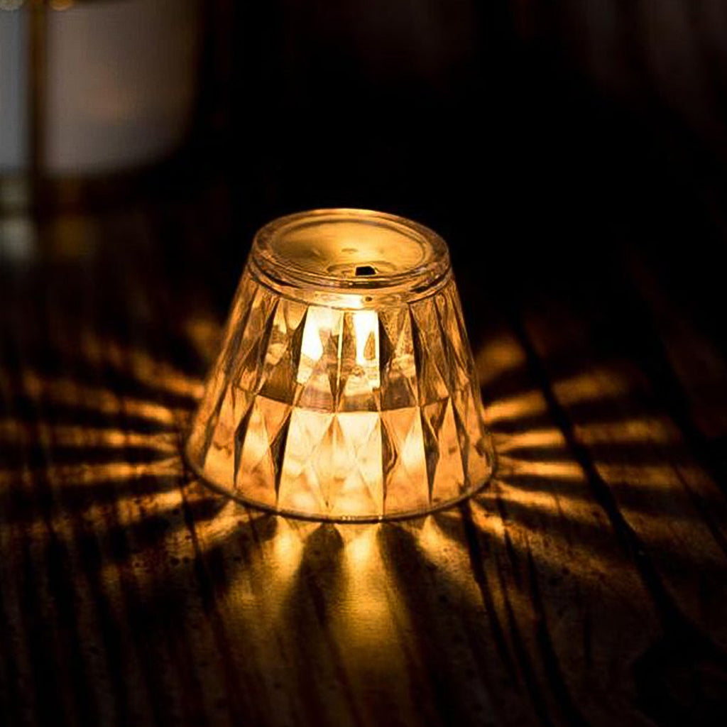 Cup Shape Crystal Table Lamp, Diwali (1 Pc)