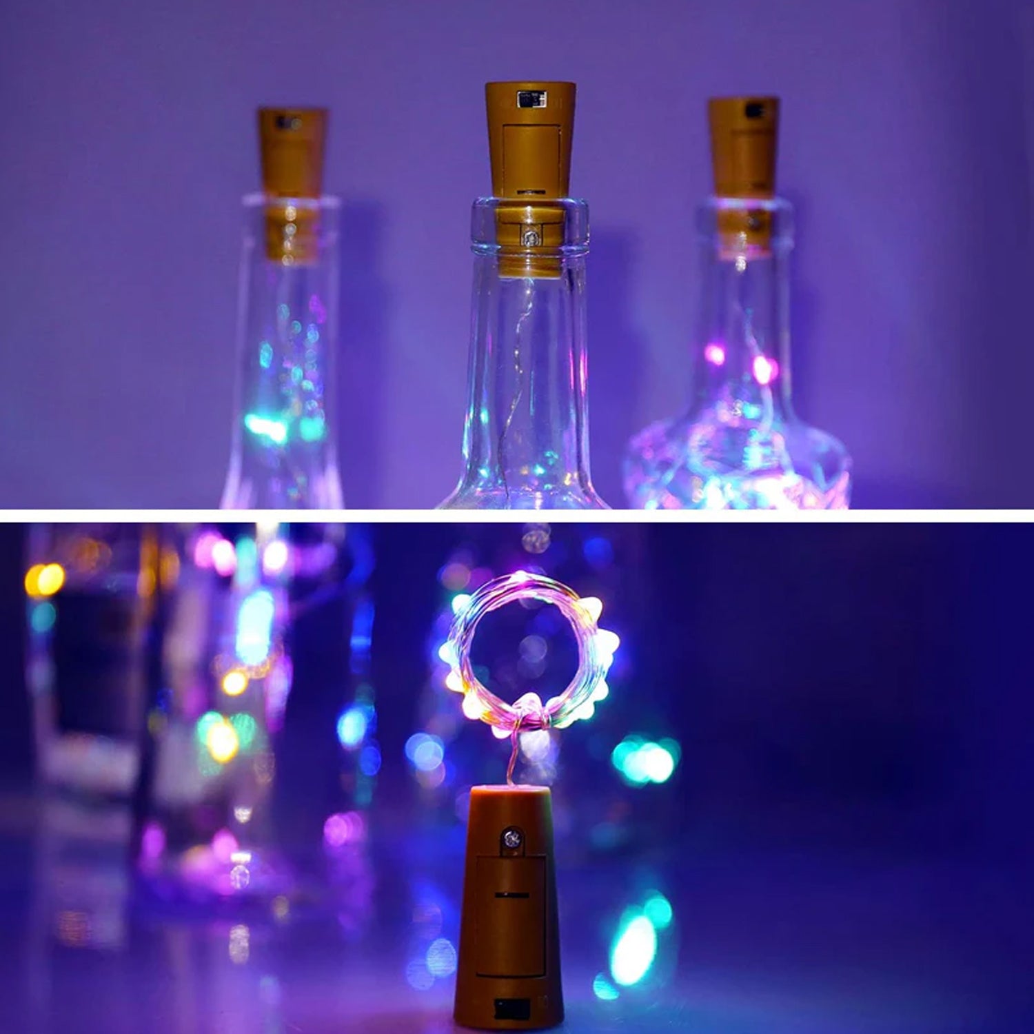 Cork-Shaped LED Bottle String Fairy Lights (1 Pc)