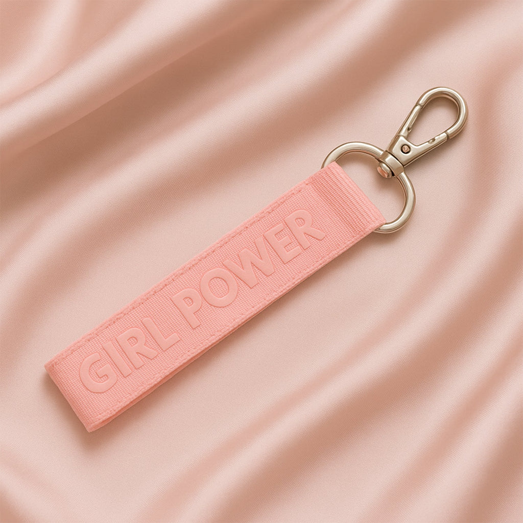 Fabric Ribbon Keychain (1 Pc, Mix Color)