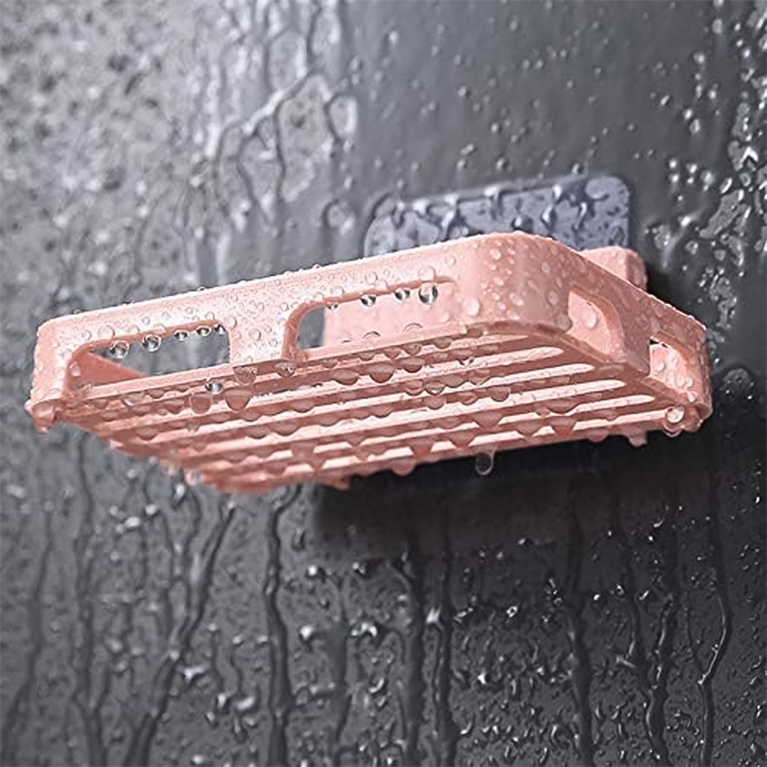 Self Adhesive Rectangular Soap Dish Holder (1 Pc)