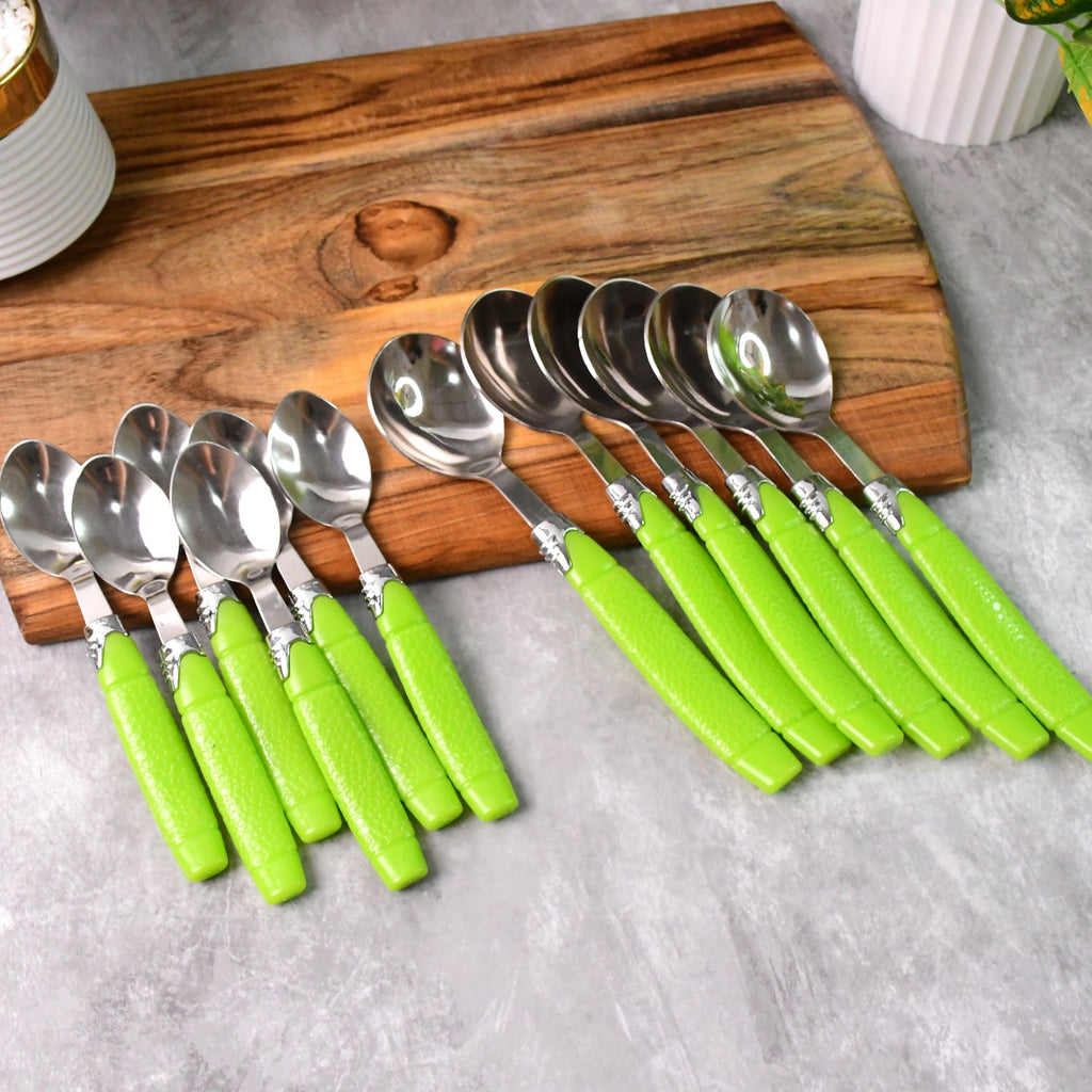 Supermom Premium Fancy Cutlery Set with Holder (24 Pc / Set)