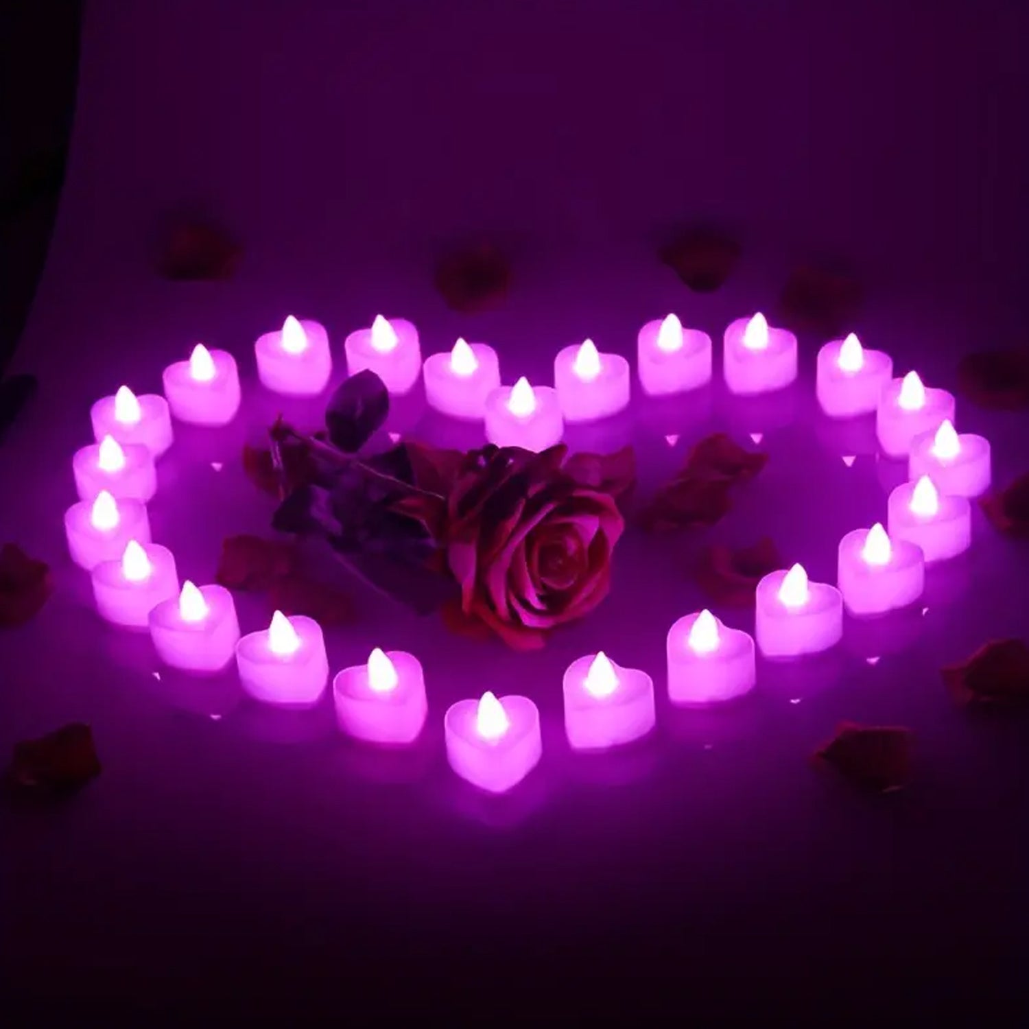 LED Tealights, Smokeless Plastic Decorative Candles, Diwali (Pack Of 1 / Multicolor)