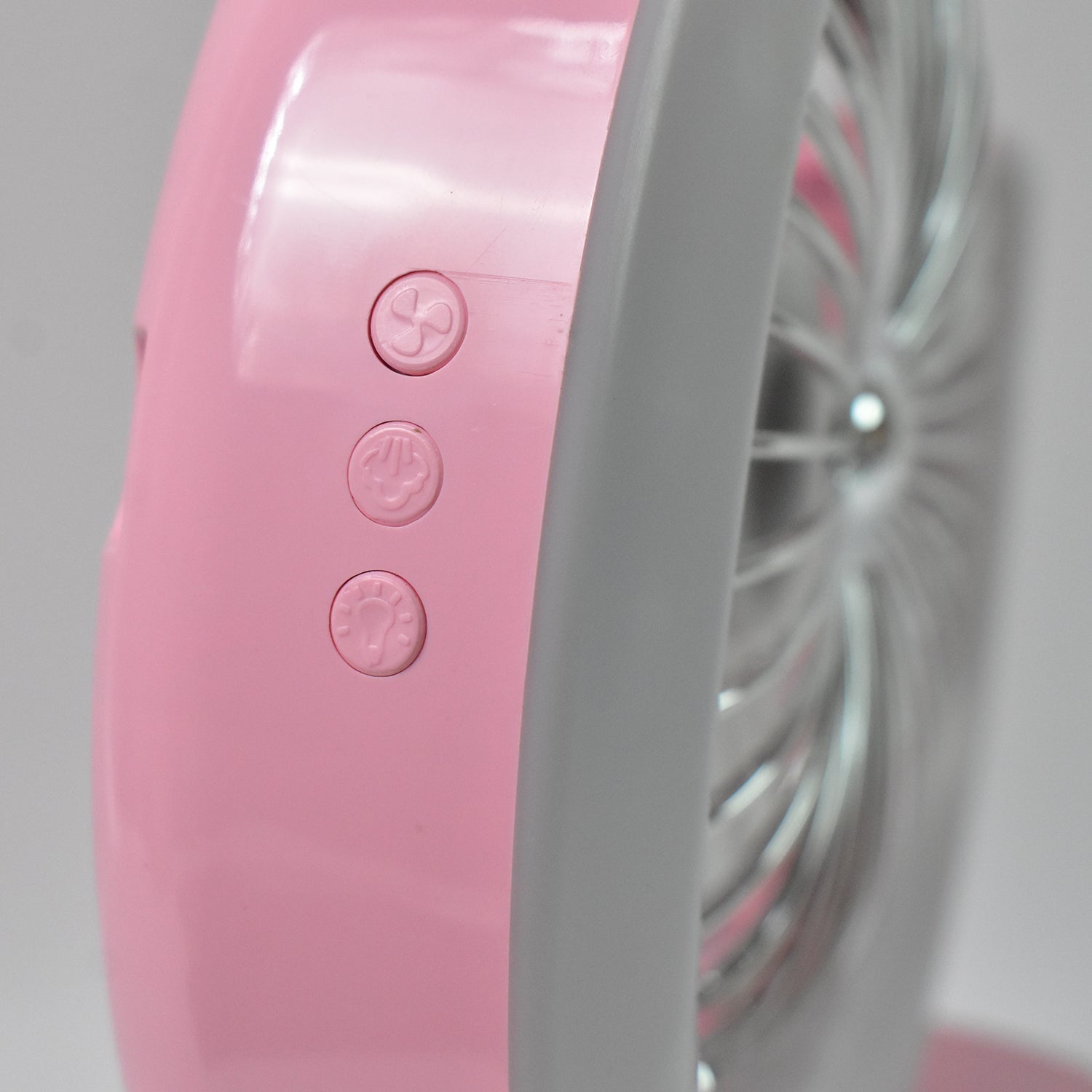 Desktop Fan - Camping Fan with LED Light, Portable Humidifying Fan (1 Pc / Plug & Play Fan)