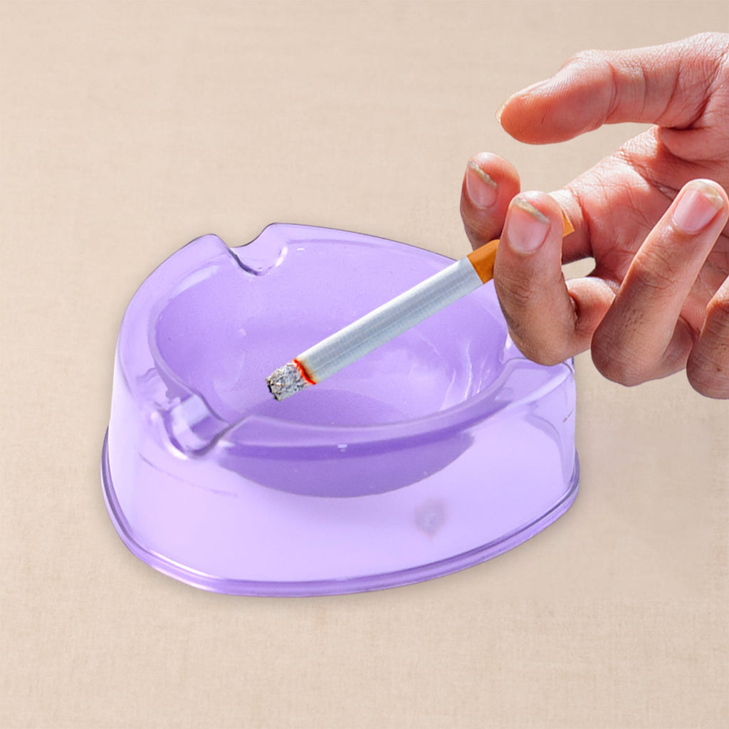 Oblivion Transparent Pueple Plastic Ashtray (1 Pc)