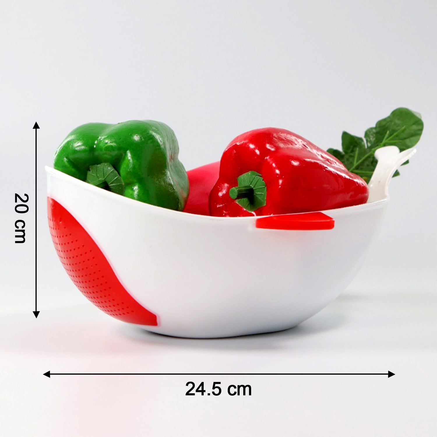 Plastic Rice Pulses Fruits Vegetable Noodles Pasta Washing Bowl and Strainer