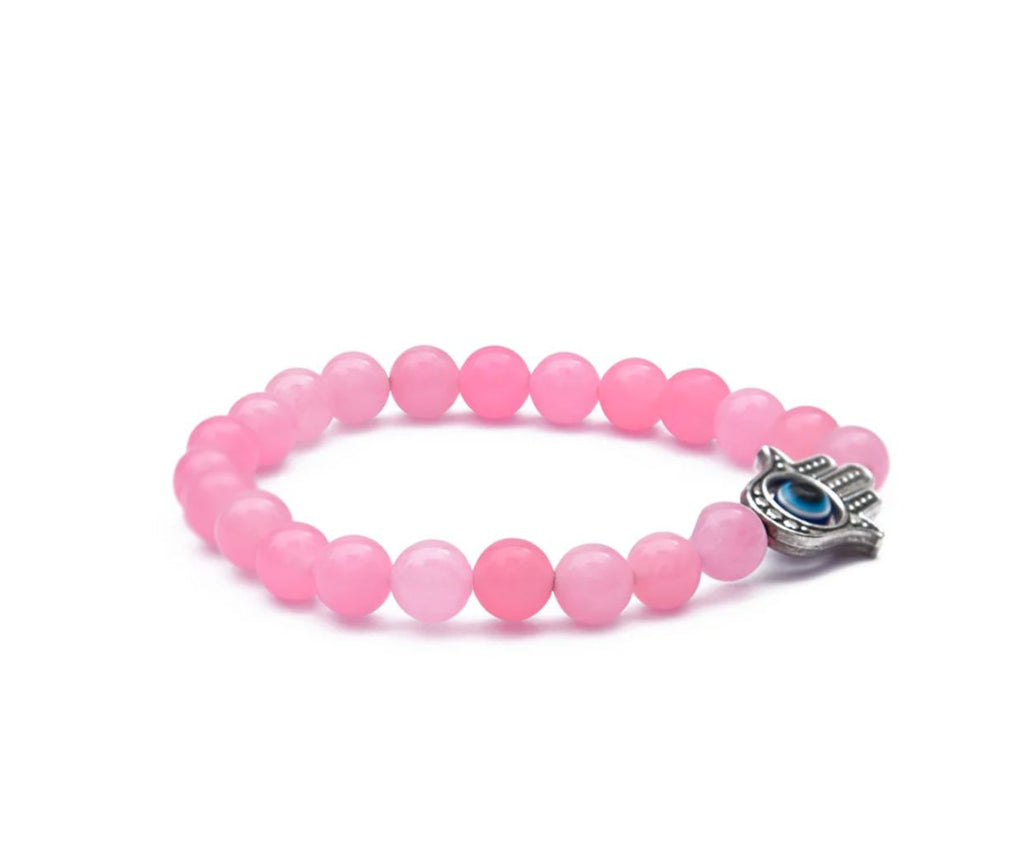 Natural Rose Quartz Reiki Chakra Healing  Bracelet – 8mm Semi-Precious Gemstone Beads for Yoga, Meditation & Feng Shui – Unisex Jewelry