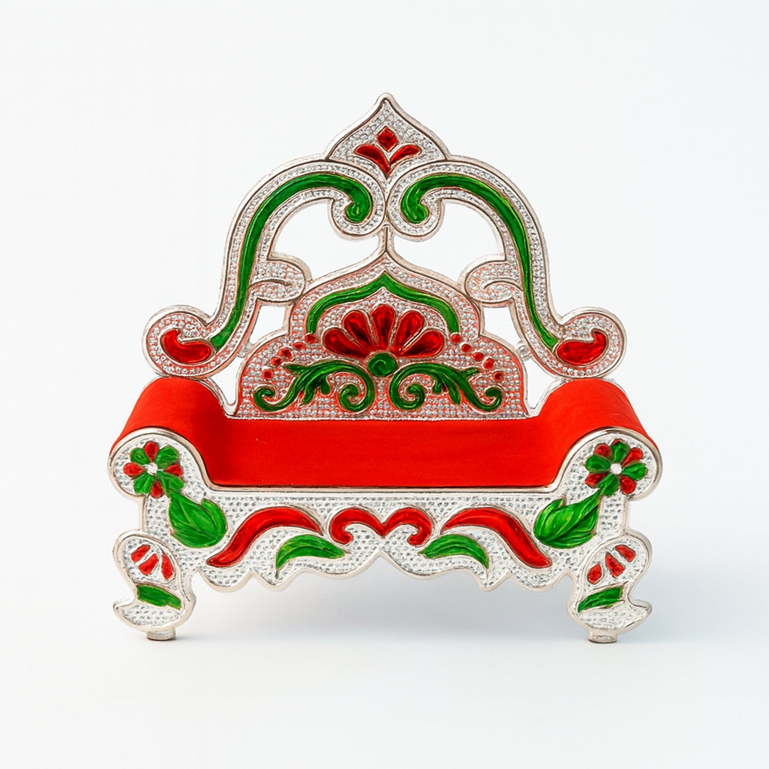 Plastic Decorative Small Singhasan for Laddu Gopal, Krishna Ji or Ganesha Idol (1 Pc)