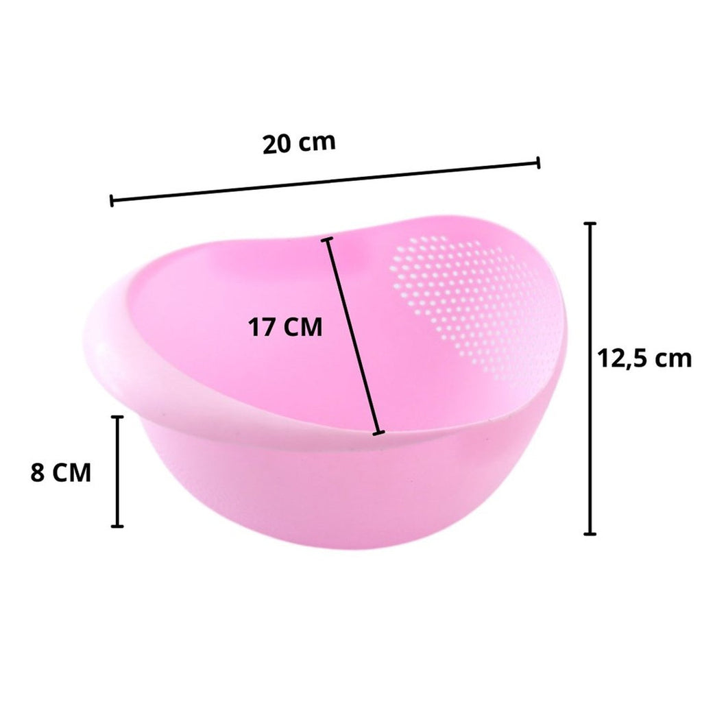 Kitchen Plastic big Rice Bowl Strainer Perfect Size for Storing and Straining