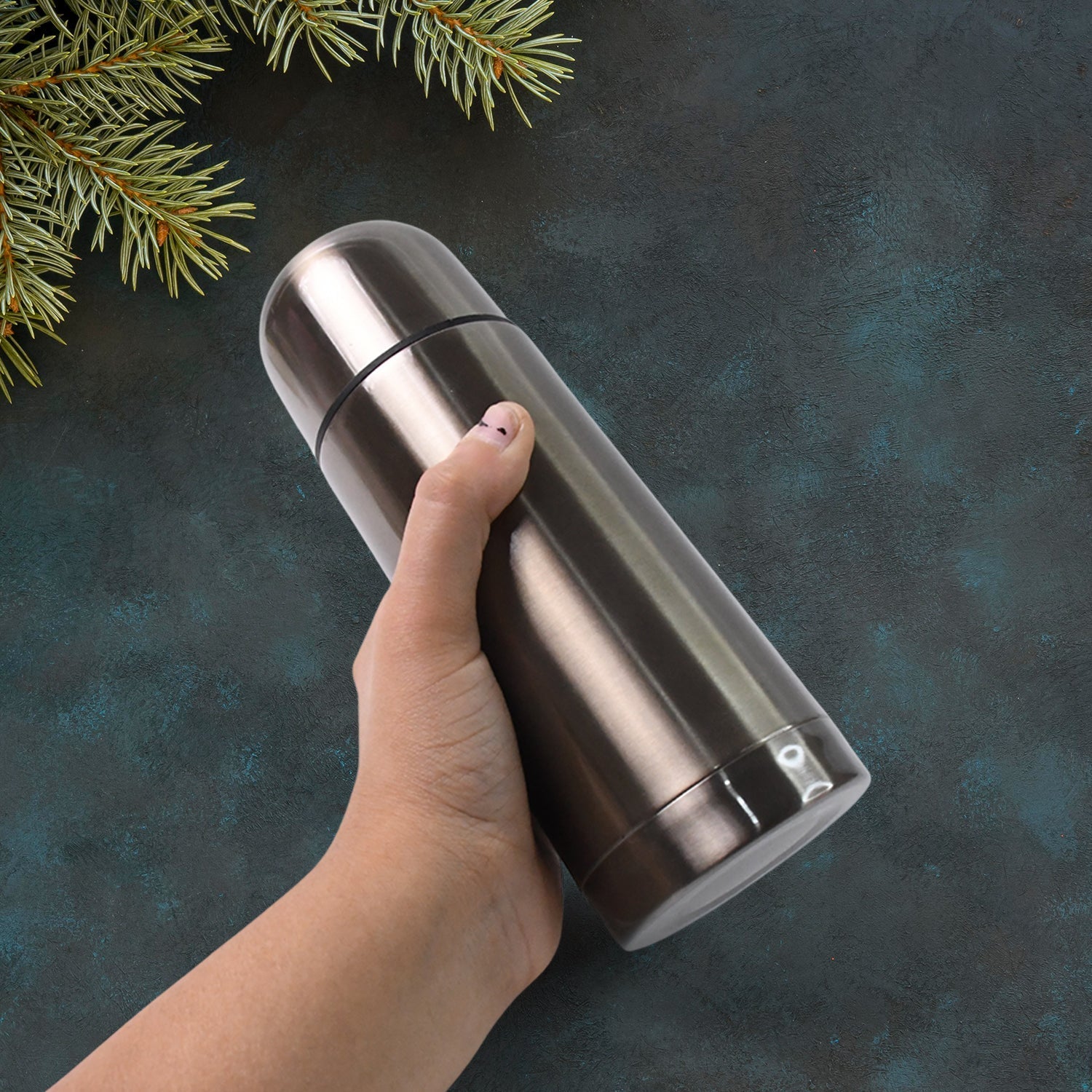 Customize Stainless Steel  Hot And Cold Water Bottle With Push-down Lid (350ml)
