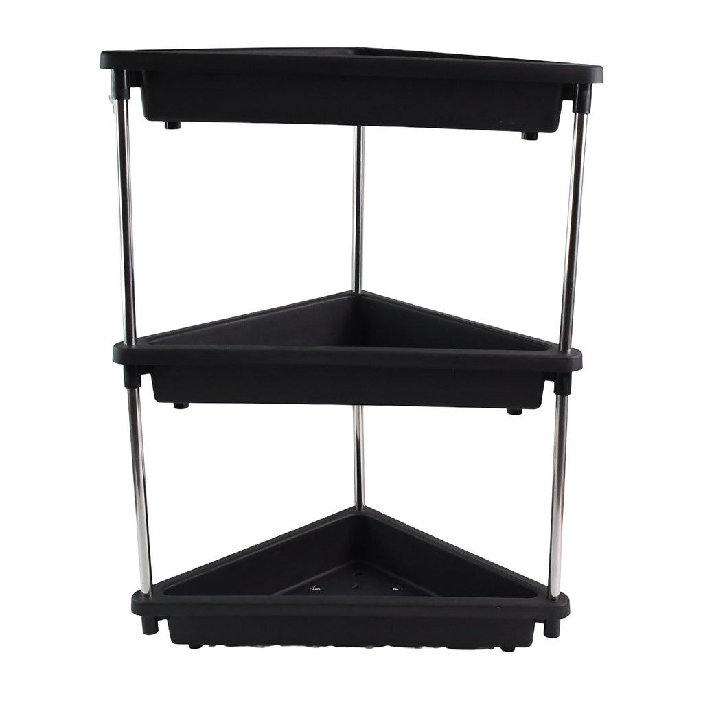 3-Layer Multipurpose Plastic Corner Storage Rack