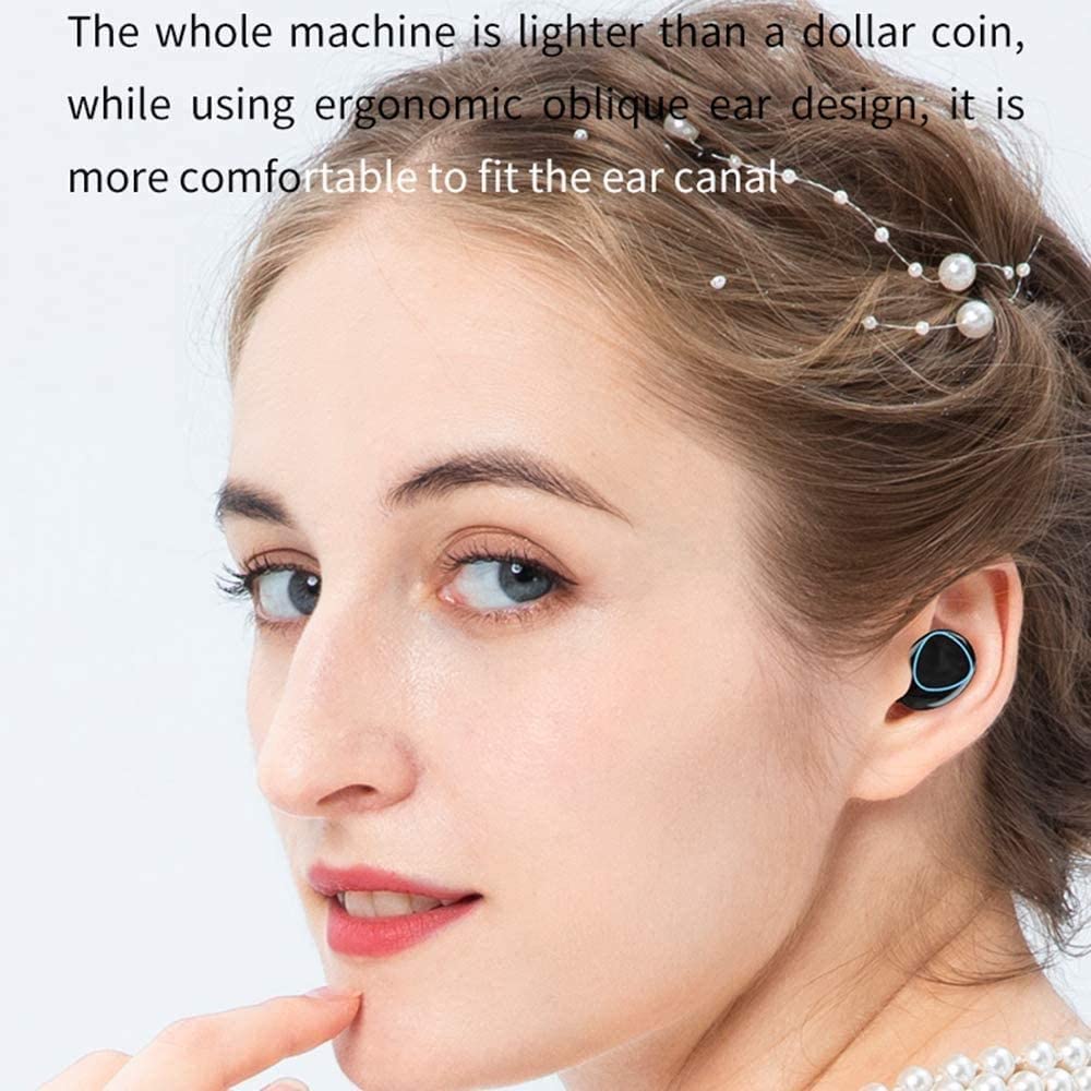 Wireless Bluetooth 5.0 In-Ear Earbuds – Mini Stereo with Mic