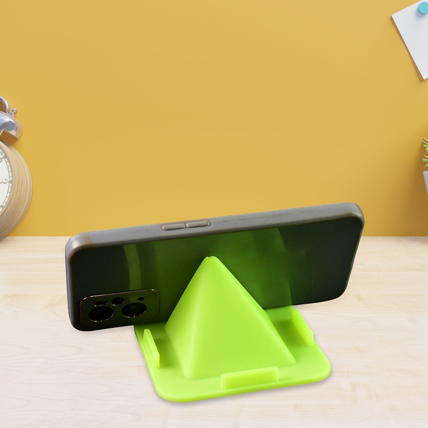 Customized / Personalized Virgin Mobile Accessories Universal Portable Four-Sided Pyramid Shape Desktop/ Table Mobile Holder Stand for car dashboard recording on desk vent office holder