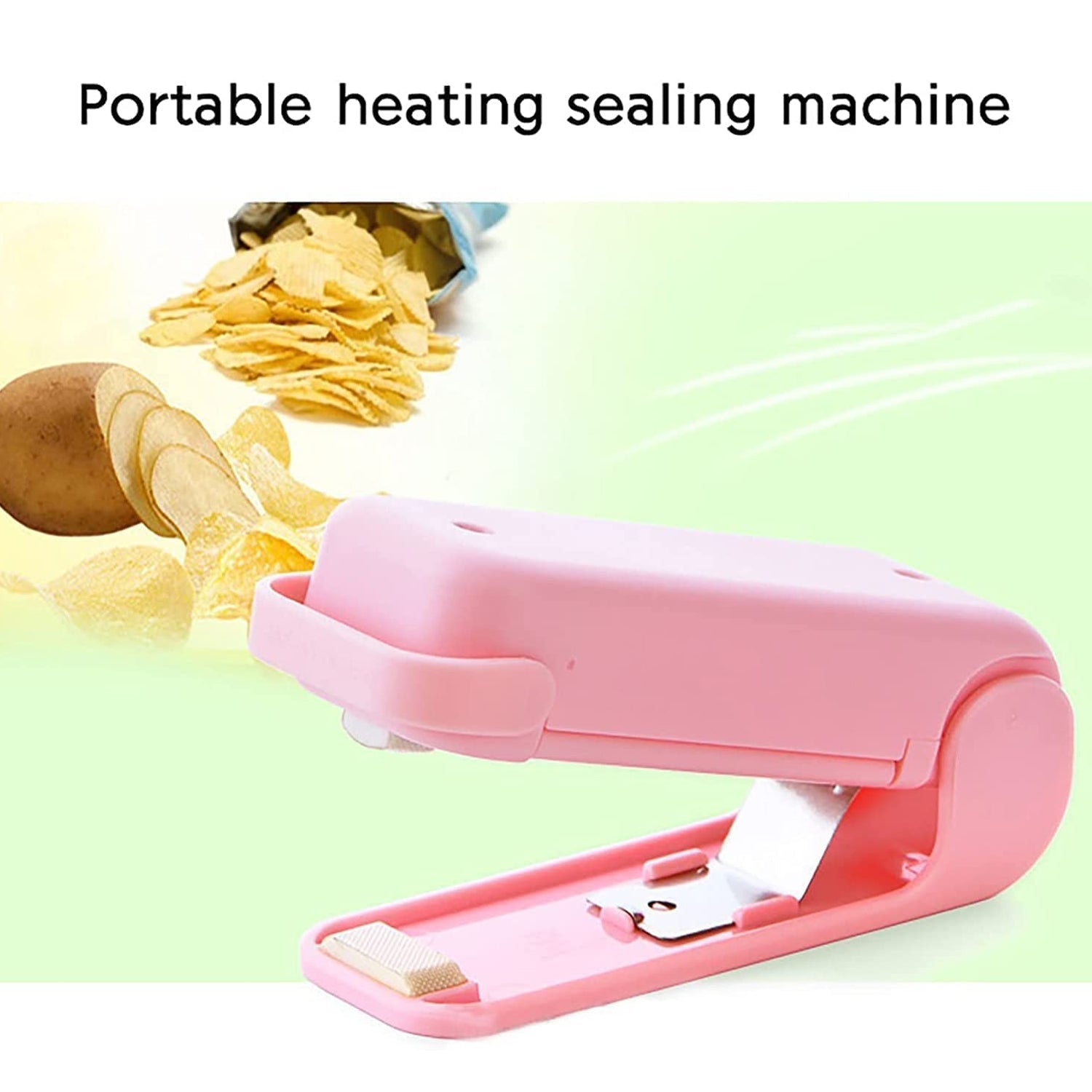 Mini Plastic Bag Sealer – Portable Heat Sealing Machine, Battery Operated (1 Pc / Mix Design)