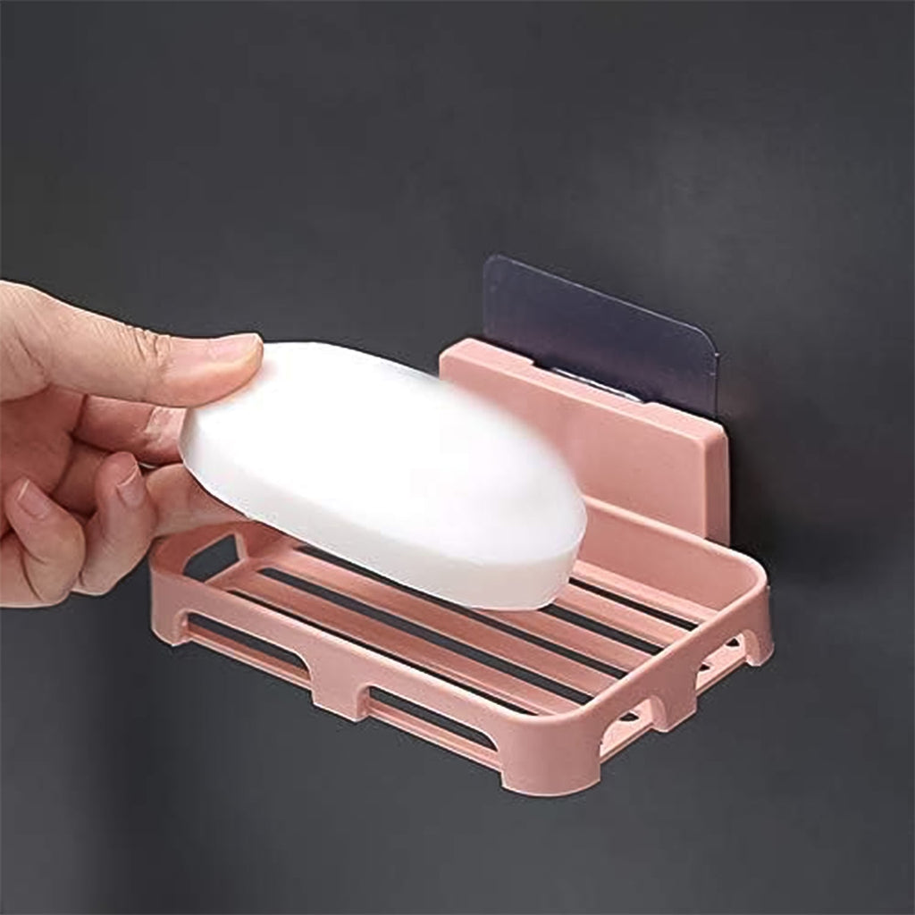 Self Adhesive Rectangular Soap Dish Holder (1 Pc)