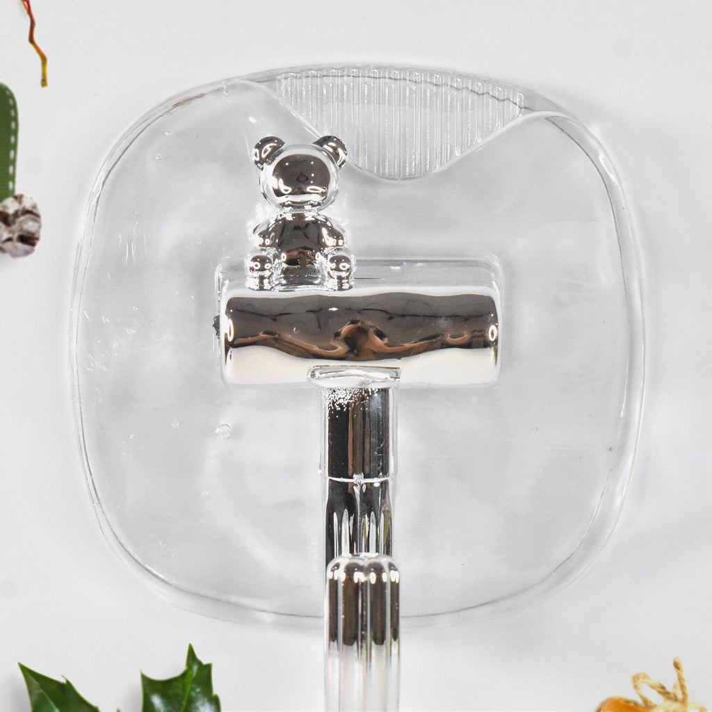 Large Plastic Self Adhesive Wall Hooks (2 Pc)