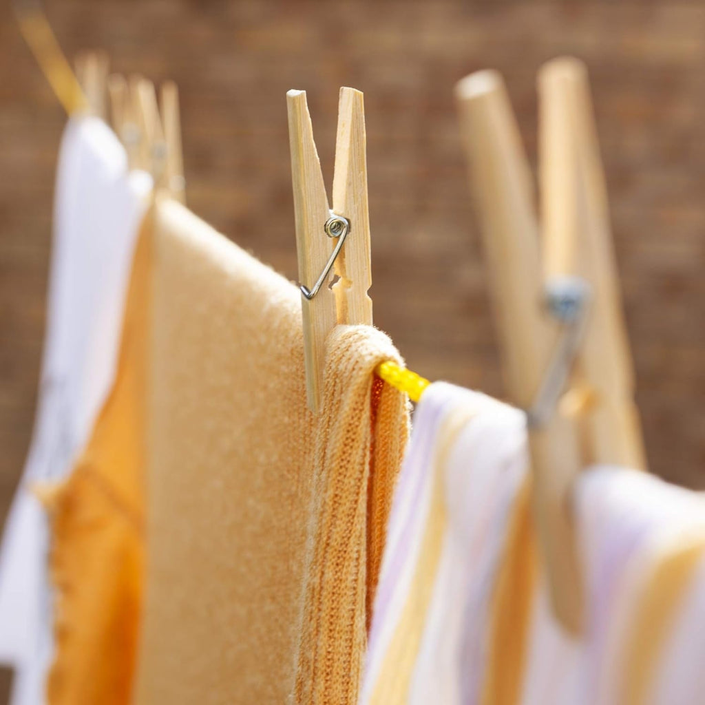 Heavy Duty Bamboo Wooden Cloth Clips / Pegs (20 Pcs Set)