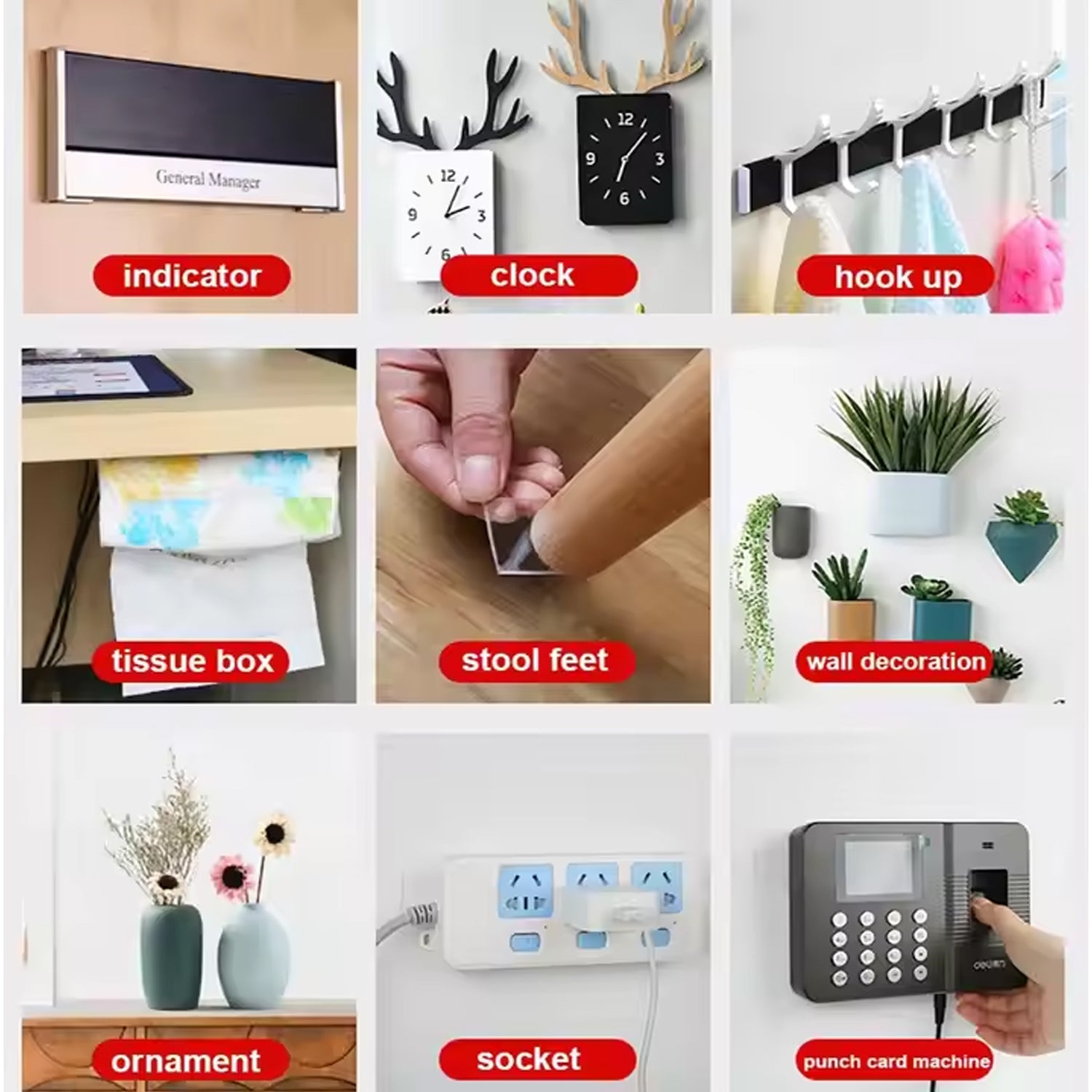 Small Strong Double Sided Tape Foam Mounting Tape (1 Pc / Small)