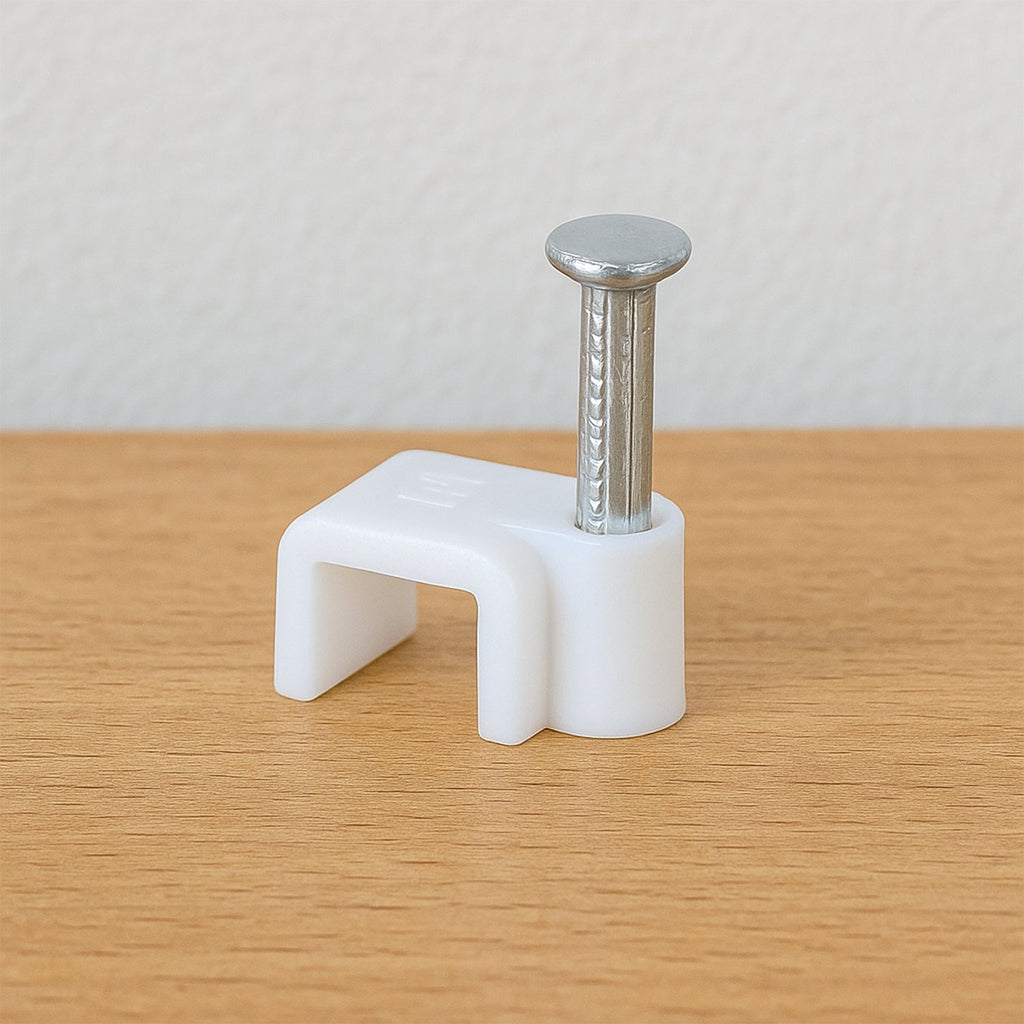 Nail Cable Clips for Wire Management (10mm & 50 Pc)