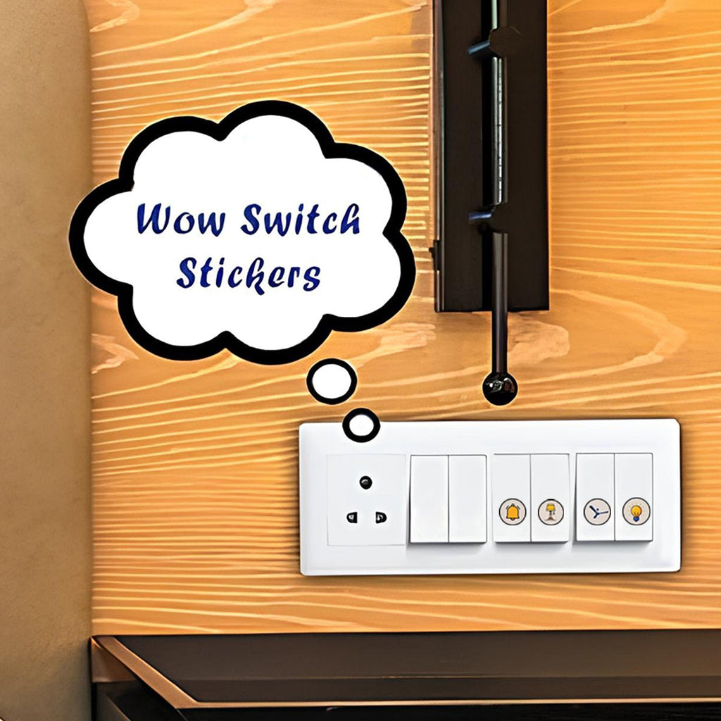 Pack of 10 Sheet Smart Switch Icon Sticker Sheet (10 Sheet, multi Icons)
