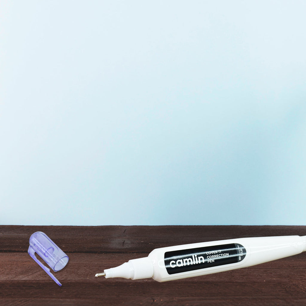 Camlin Cover It Correction Pen – Quick Dry & Smooth Coverage