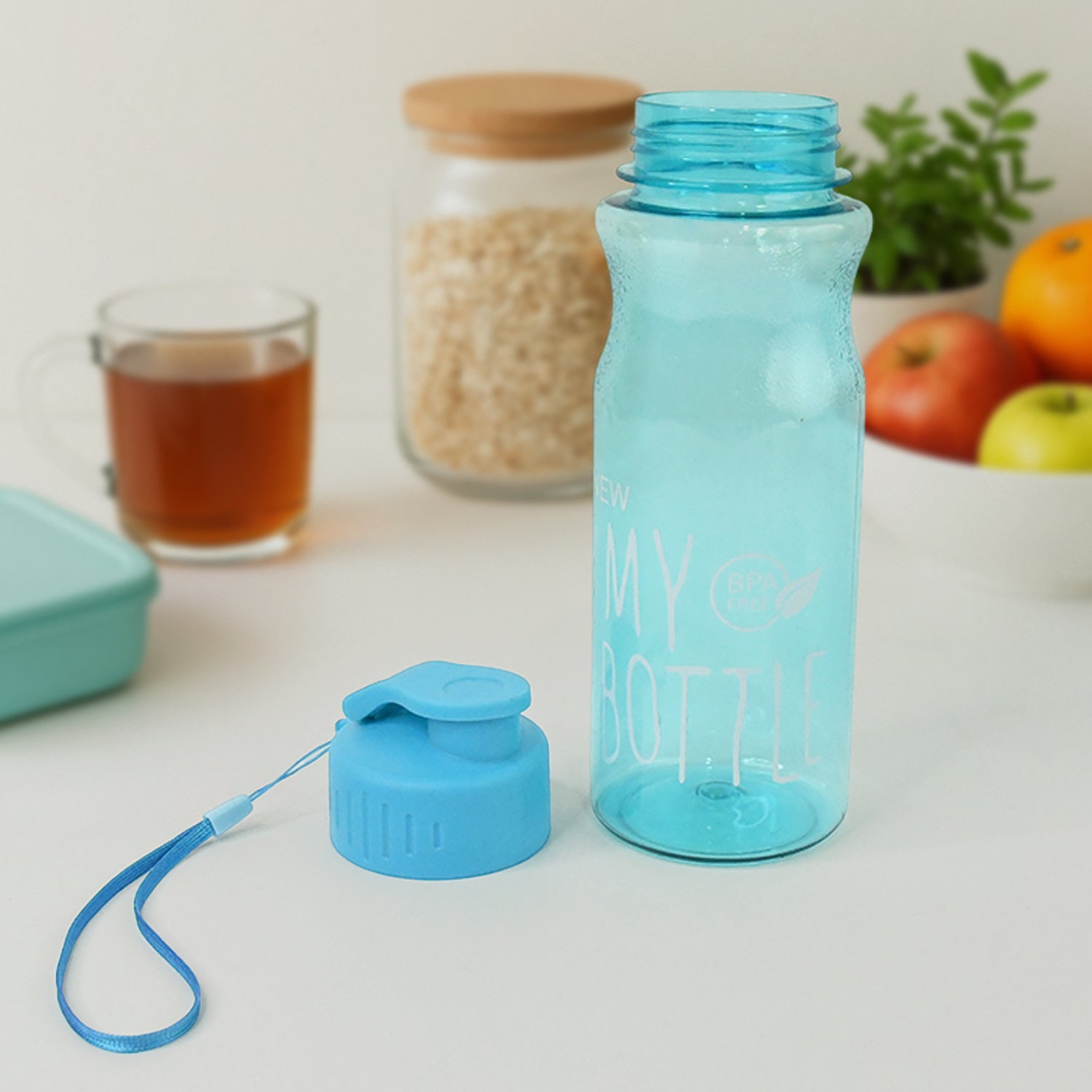 BPA-Free Plastic Sports Water Bottle (Approx. 400 ML / 1 Pc)