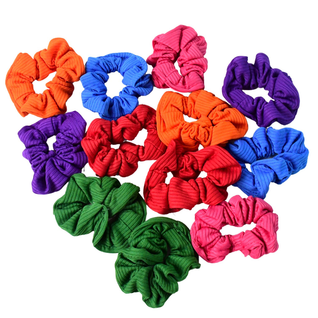 Set of 12 Premium Elastic Hair band Stylish Hair Accessories