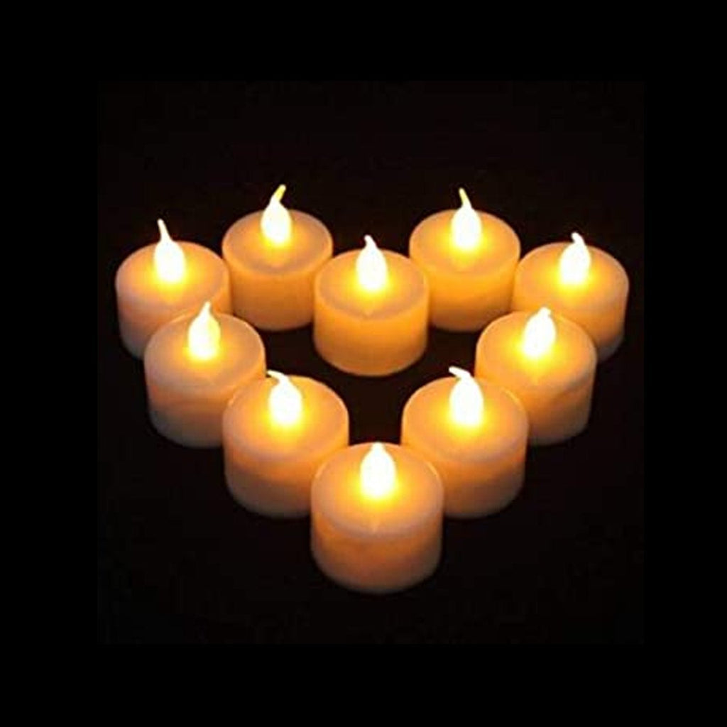 Festival Decorative - LED Tealight Candles, Diwali (White, 24 Pcs)