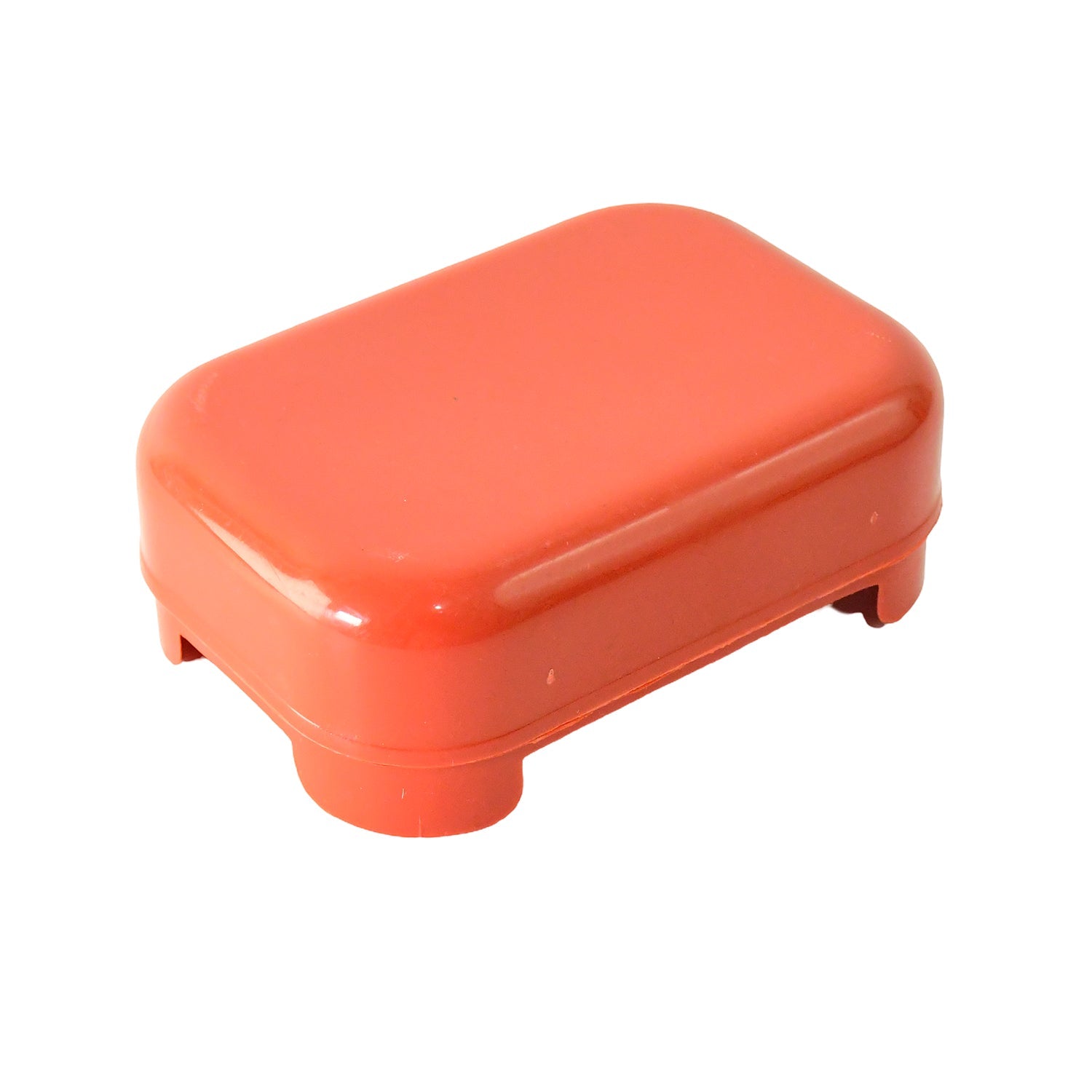 Premium Quality Rectangular Brick Red Plastic Soap Case (1 Pc)