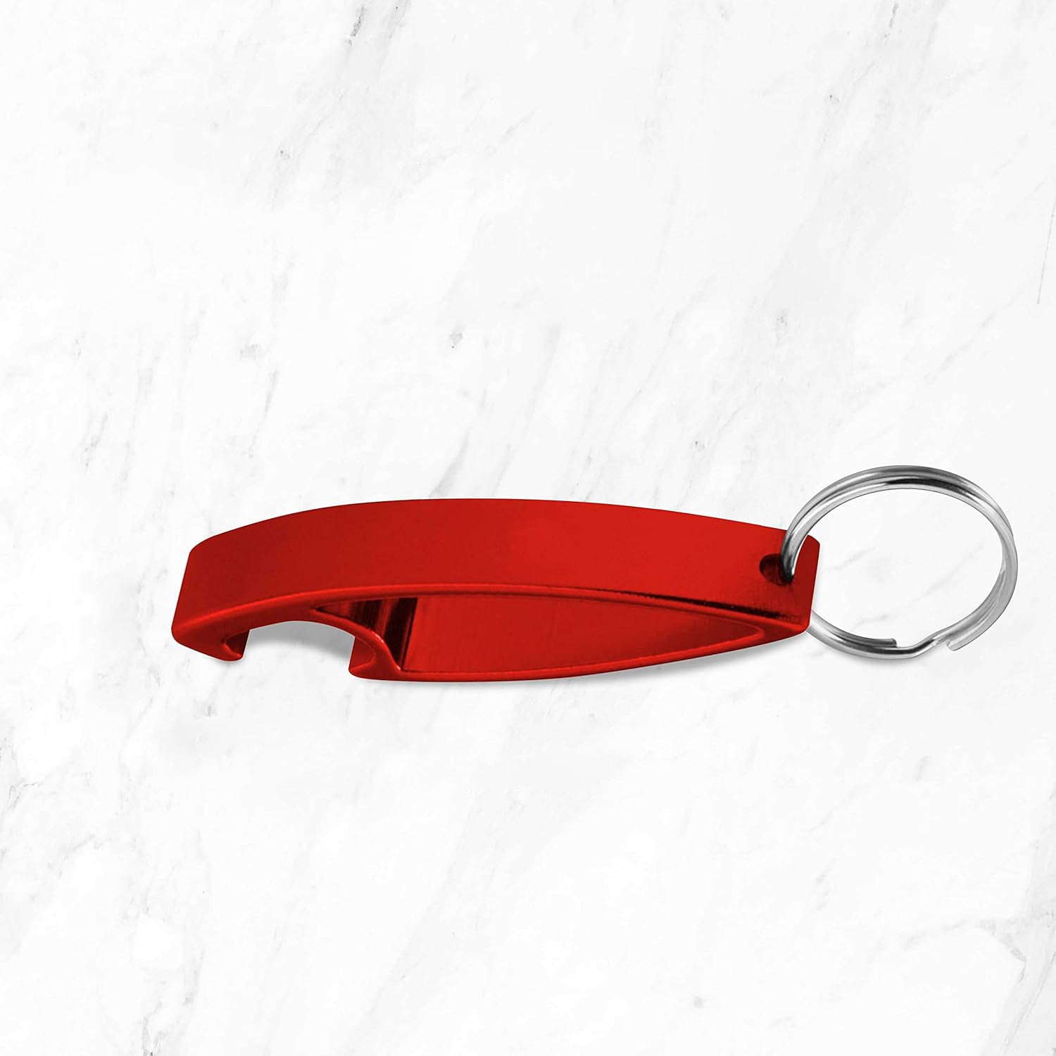 Customized 2 in 1 Compact Metal Bottle Opener with Keyring (1 Pc)