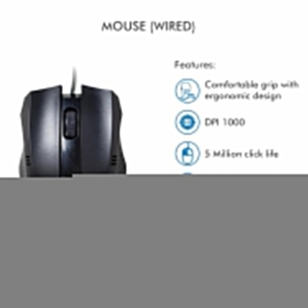 Computer / Laptop Wired Optical Mouse (1 Pc)