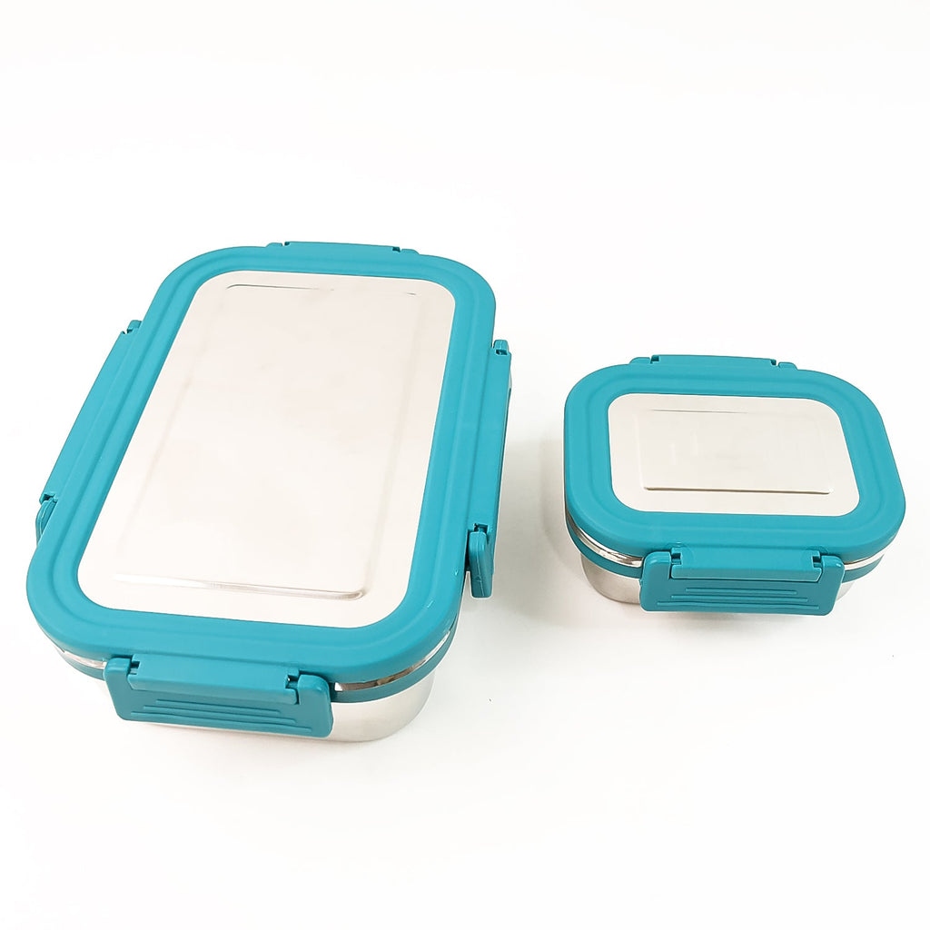 Apex Jerry Lunch Box Premium Stainless Steel Food Container (2 Pc / 700+200 ML Approx)