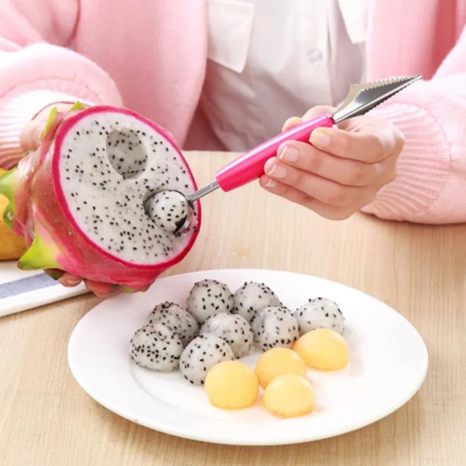 Multifunctional Fruit scooper & peeler  Garnish Kit