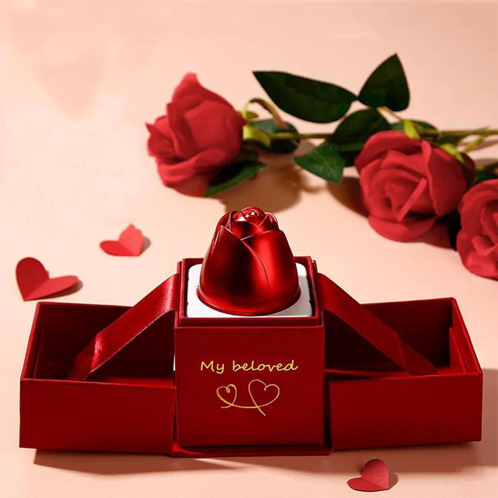 Christmas Gifts for Women Rose Ring Box Jewellery Box Eternal Rose Necklaces Box Wedding Valentine's Day
