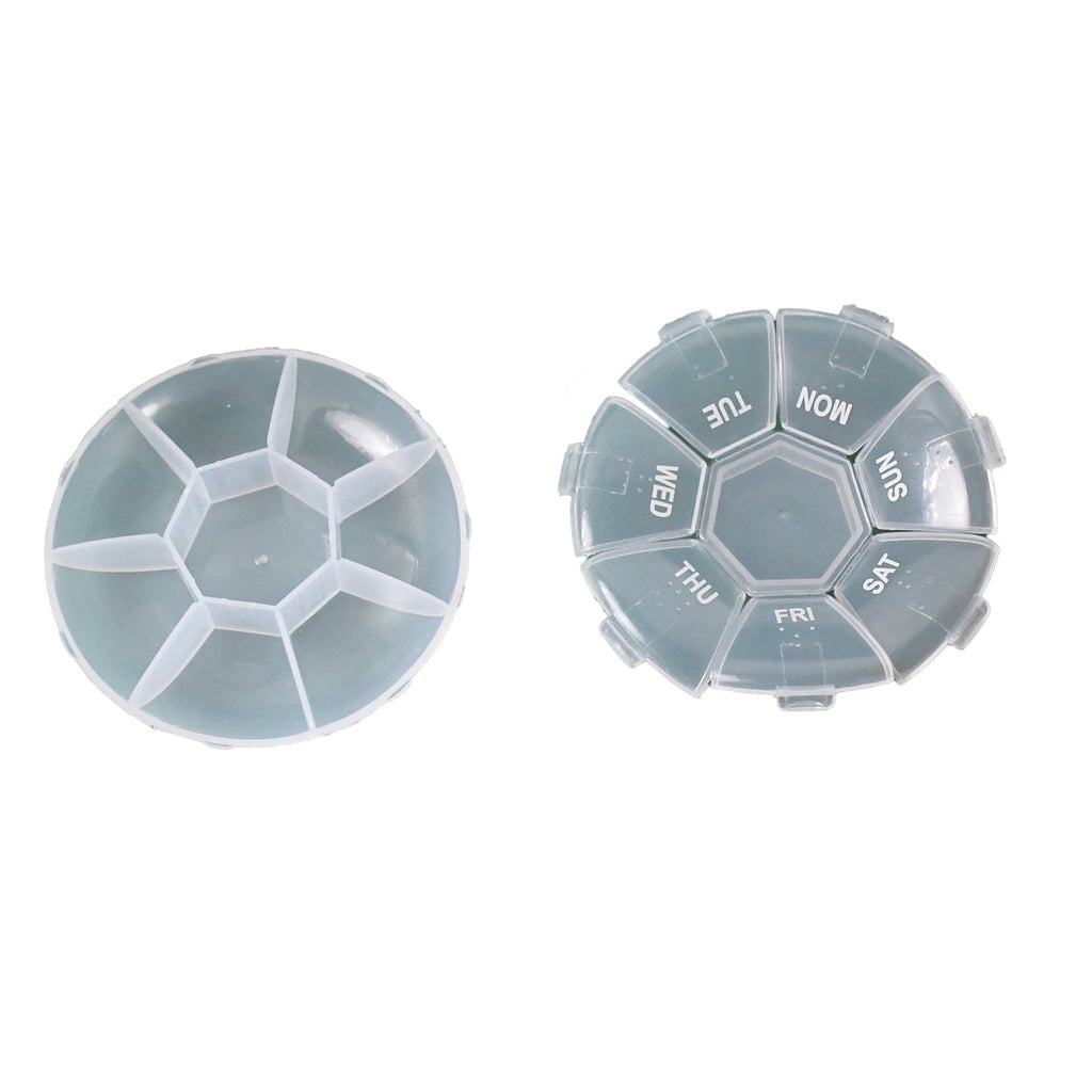7-Sided Portable Pill Box Medicine Planner Small case