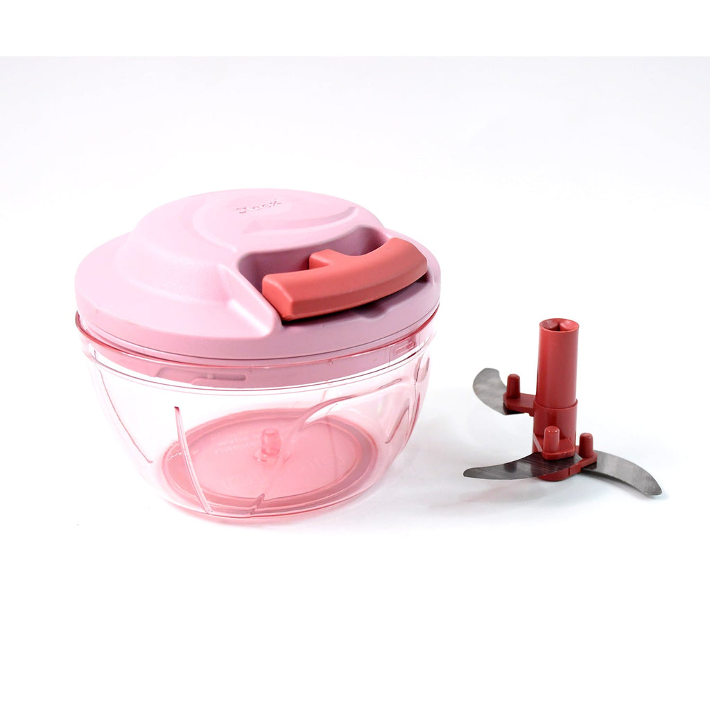 Apex Power-X Triple Stainless Steel Blades and Hand-Pull Vegetable Chopper (500Ml)