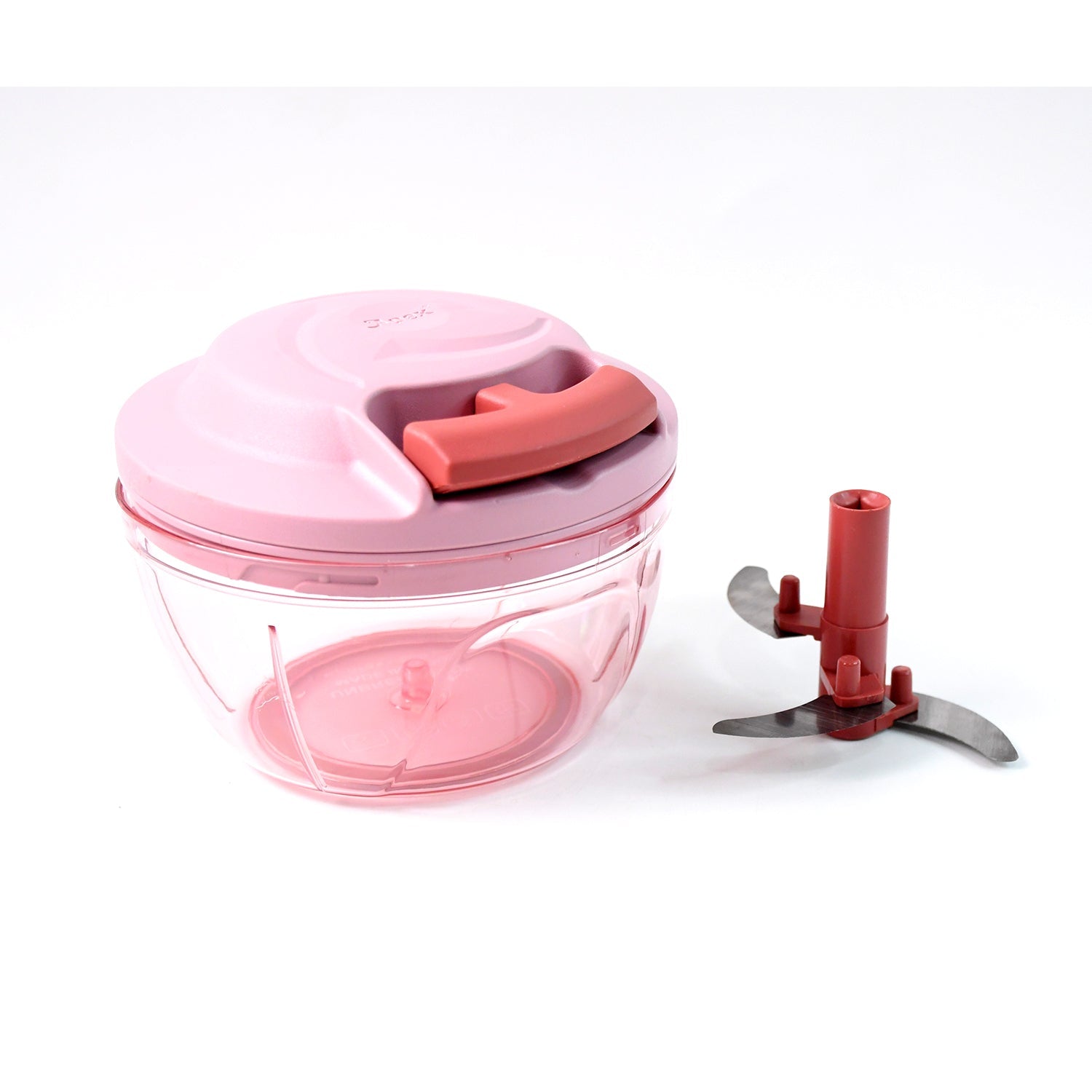 Apex Power-X Triple Stainless Steel Blades and Hand-Pull Vegetable Chopper (500Ml)