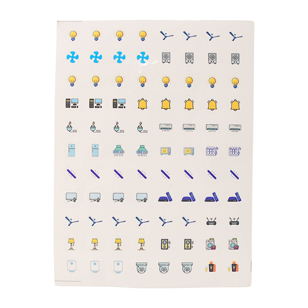Smart Switch Icon Sticker Sheet (1 Sheet, 88 Icons)