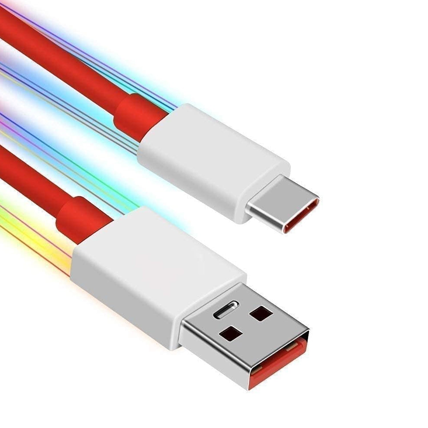 Unique Type C Dash Charging USB Cable for Fast Charging & Data Transfer (Red, 1 Meter)
