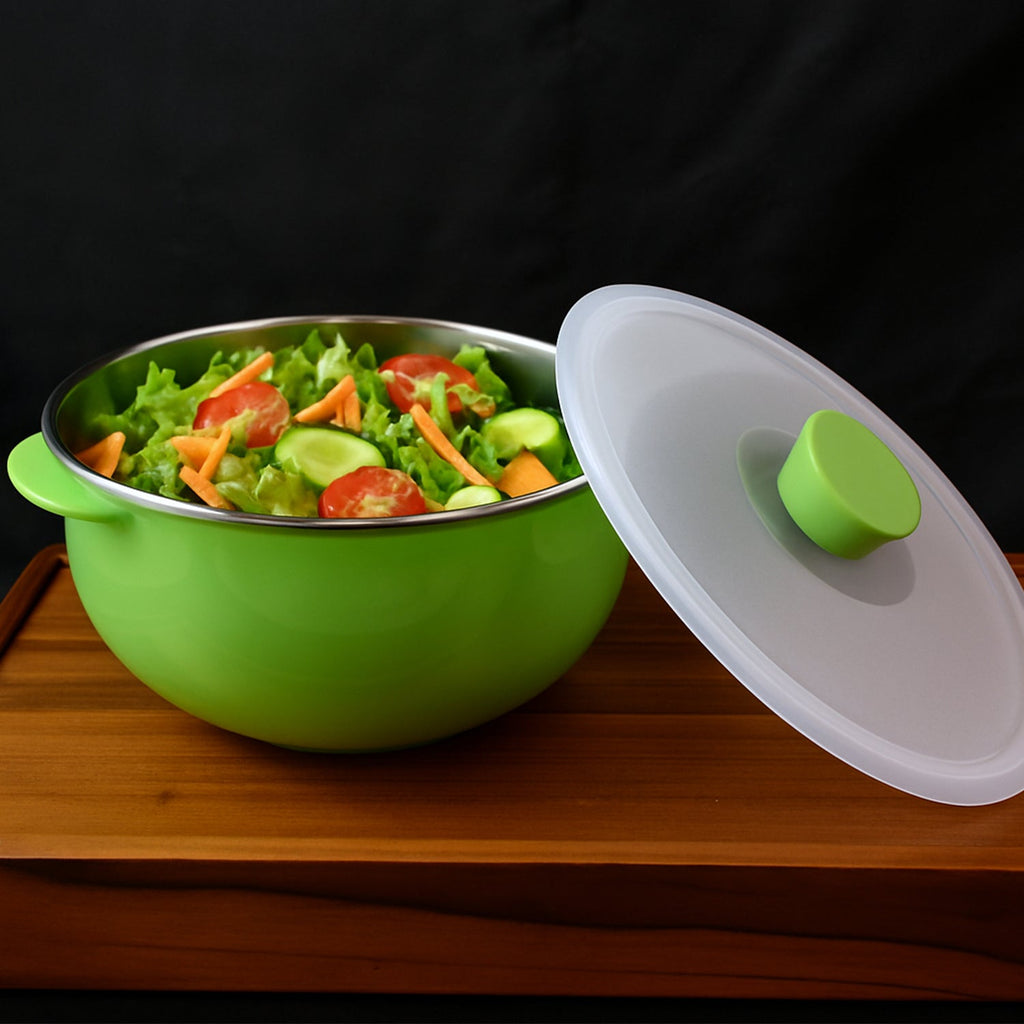Apex 2200ml Microwave-Safe Plastic Serving Bowl with Lid (1 Pc)