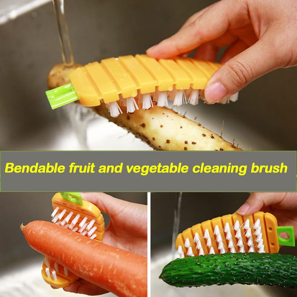 Plastic Fruit & Vegetable Brush (1 Pc)