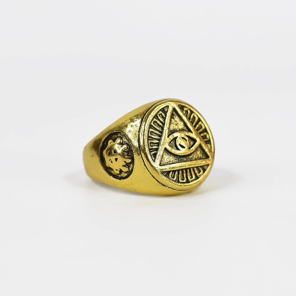Men's Masonic Eye Ring – Stainless Steel Punk Hip Hop Style