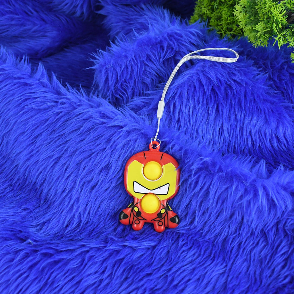 Creative Cartoon Style Mini Push Pop Bubble Keychain (1 Pc)