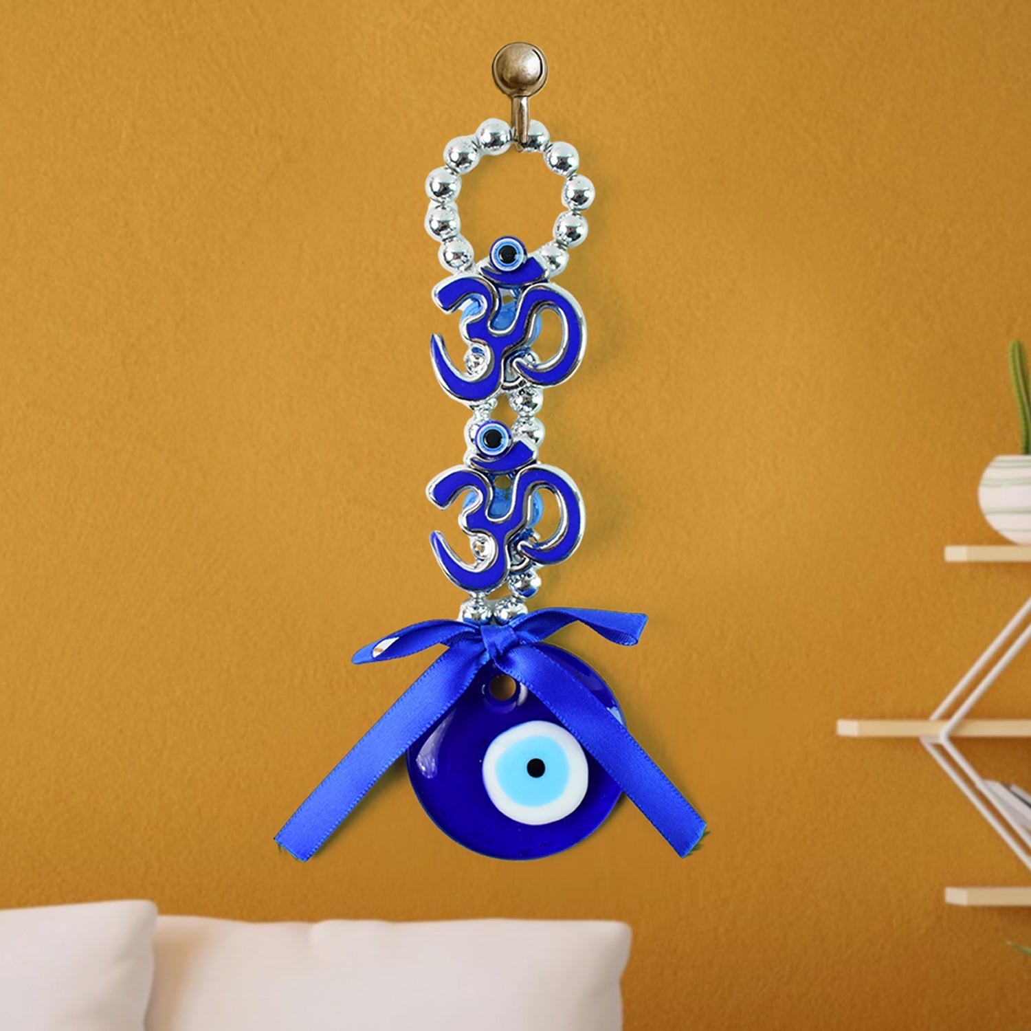 Decorative Double OM Symbol Evil Eye Hanging (1 Pc)