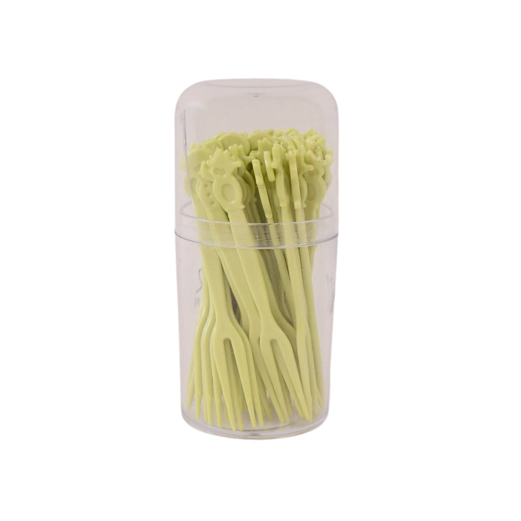 Plastic Fruit Forks Cake Dessert Forks Mini Forks (50 Pcs Set)