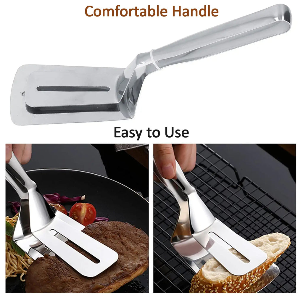 Multifunction Stainless Steel Cooking Tong for Frying & BBQ