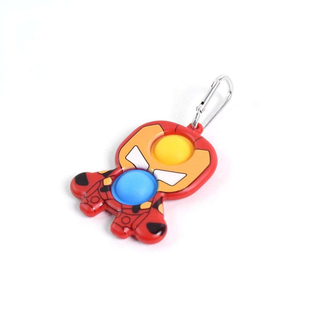 Themed Iron Man Shape Keychain Pop It Toy (1 Pc)